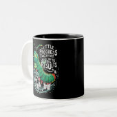 Tasse 2 Couleurs Un petit progrès chaque jour La chenille affamée  (Devant gauche)