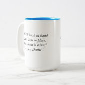 Tasse 2 Couleurs "Un pinceau d'artiste est mon sens du choix" (Devant gauche)