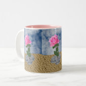 Tasse 2 Couleurs Un rose dans le désert (Devant gauche)
