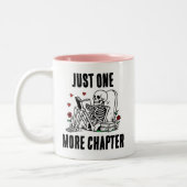 Tasse 2 Couleurs Un seul chapitre de plus Squelette de lecture drôl (Gauche)