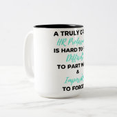 Tasse 2 Couleurs Un Véritable Professionnel RH Est Difficile À Trou (Devant gauche)