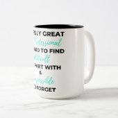 Tasse 2 Couleurs Un Véritable Professionnel RH Est Difficile À Trou (Devant droit)