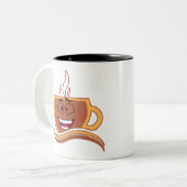 Tasse 2 Couleurs Un vrai caféinomane (Devant gauche)