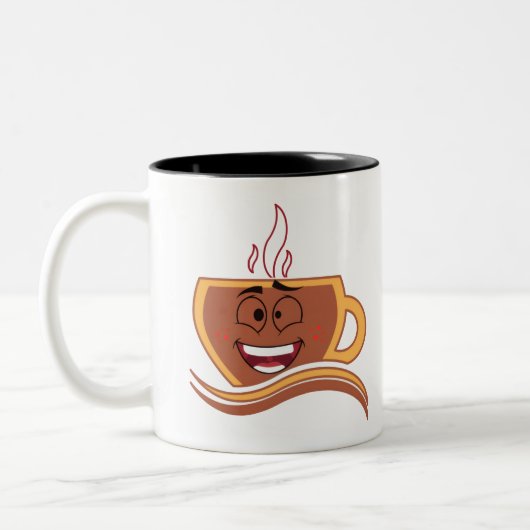Tasse 2 Couleurs Un vrai caféinomane (Gauche)