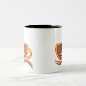 Tasse 2 Couleurs Un vrai caféinomane (Centre)