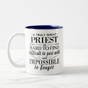 Tasse 2 Couleurs Un Vrai Grand Prêtre Est Dur à Trouver Cadeau Cath