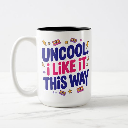 Tasse 2 Couleurs Uncool and Proud (Gauche)