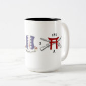 Tasse 2 Couleurs Une 3/187th infanterie attaquent (Devant droit)