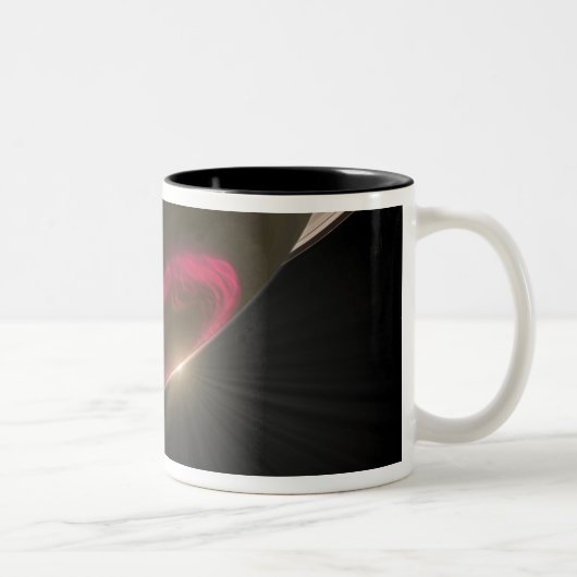 Tasse 2 Couleurs Une aurore rouge cerise (Droit)