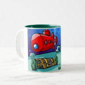 Tasse 2 Couleurs Une aventure sous-marine (Devant gauche)