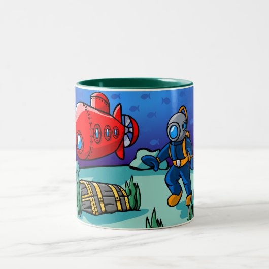 Tasse 2 Couleurs Une aventure sous-marine (Centre)