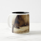 Tasse 2 Couleurs Une belette, 1832 (la semaine, ove de stylo, (Devant gauche)