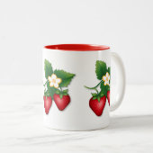 Tasse 2 Couleurs Une Belle Fraise Berry (Devant droit)