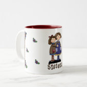 Tasse 2 Couleurs Une étreinte de soeurs (Devant gauche)