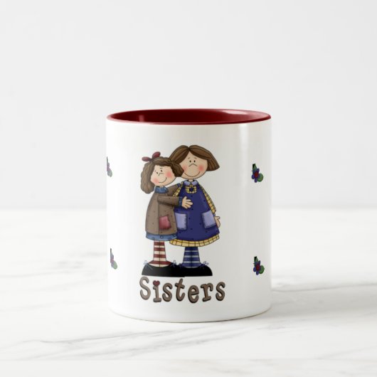 Tasse 2 Couleurs Une étreinte de soeurs (Centre)