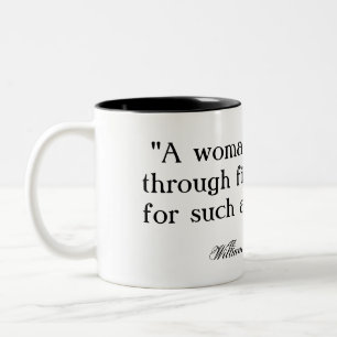 Tasse 2 Couleurs Une femme courrait par le feu… Shakespeare