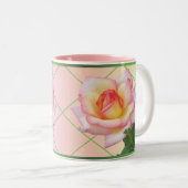 Tasse 2 Couleurs Une paire de roses roses (Devant droit)
