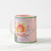 Tasse 2 Couleurs Une paire de roses roses (Devant gauche)