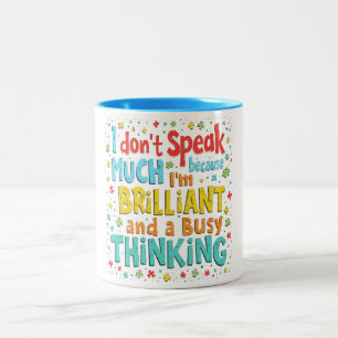 Tasse 2 Couleurs Une pensée brillante et active