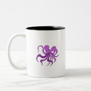 Tasse 2 Couleurs Une pieuvre moelleuse balançant des tentacules