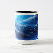 Tasse 2 Couleurs Une planète bleu profond (Centre)