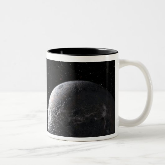 Tasse 2 Couleurs Une planète glacée/rocheuse en orbite autour d'une (Droit)