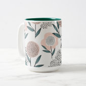 Tasse 2 Couleurs Une rose (Devant gauche)