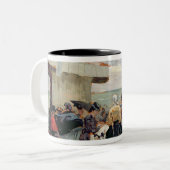 Tasse 2 Couleurs Une scène de plage (Devant gauche)