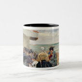 Tasse 2 Couleurs Une scène de plage (Centre)