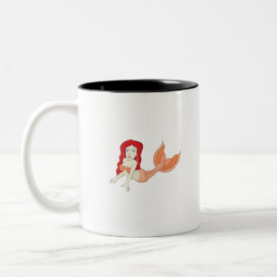 Tasse 2 Couleurs Une sirène à tête rouge