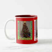 Tasse 2 Couleurs Une vraie boue d'arbre de Noël (Gauche)