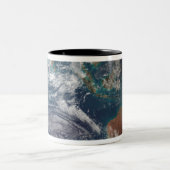 Tasse 2 Couleurs Une vue complète de la Terre montrant les données (Centre)