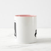 Tasse 2 Couleurs Unicorn Narwhal Smartphone Mirror Love (Centre)