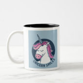 Tasse 2 Couleurs Unicorn sourit (Gauche)