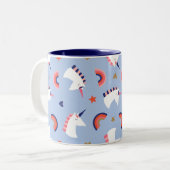Tasse 2 Couleurs Unicorne (Devant gauche)