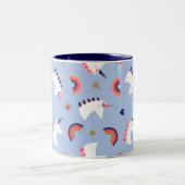 Tasse 2 Couleurs Unicorne (Centre)