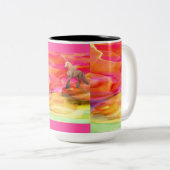 Tasse 2 Couleurs Unicorne dans le désert peint (Devant droit)