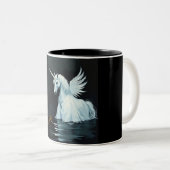 Tasse 2 Couleurs Unicorne dans le lac (Devant droit)