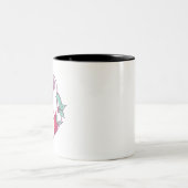 Tasse 2 Couleurs Unicorne de Noël (Centre)