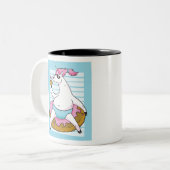 Tasse 2 Couleurs Unicorne d'été (Devant gauche)