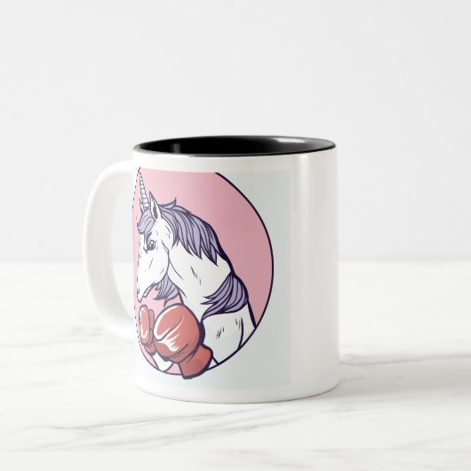 Tasse 2 Couleurs Unicorne en boîte (Devant gauche)