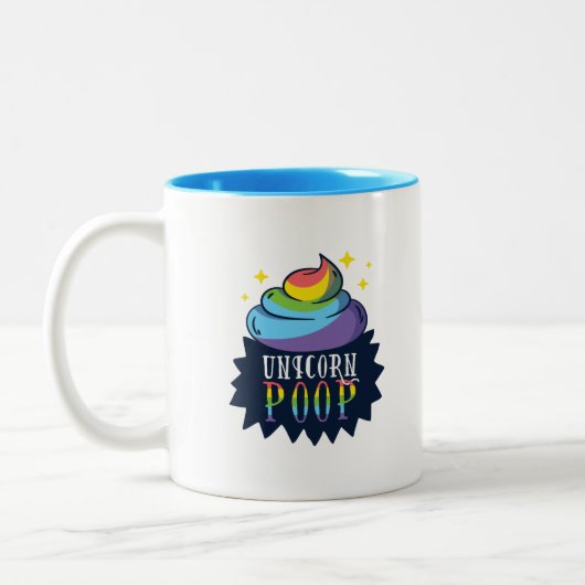 Tasse 2 Couleurs Unicorne Poop (Gauche)