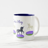 Tasse 2 Couleurs Unicorns Sweet Donuts Art (Devant droit)