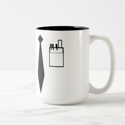 Tasse 2 Couleurs Uniforme nerd (Droit)