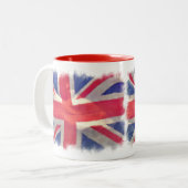 Tasse 2 Couleurs Union Flag ou Union Jack Patriot britannique (Devant gauche)