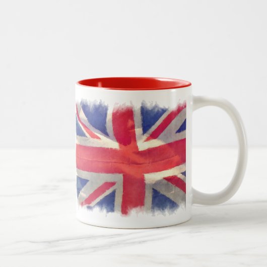Tasse 2 Couleurs Union Flag ou Union Jack Patriot britannique (Droit)