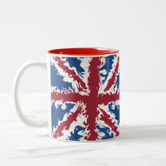 Tasse 2 Couleurs Union Jack Bespoke (Gauche)