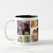 Tasse 2 Couleurs  Unique 12 Square Photo Memory (Gauche)