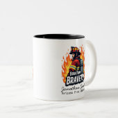 Tasse 2 Couleurs Unique Firefighter or Fireman Gift (Devant droit)
