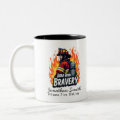Tasse 2 Couleurs Unique Firefighter or Fireman Gift (Gauche)